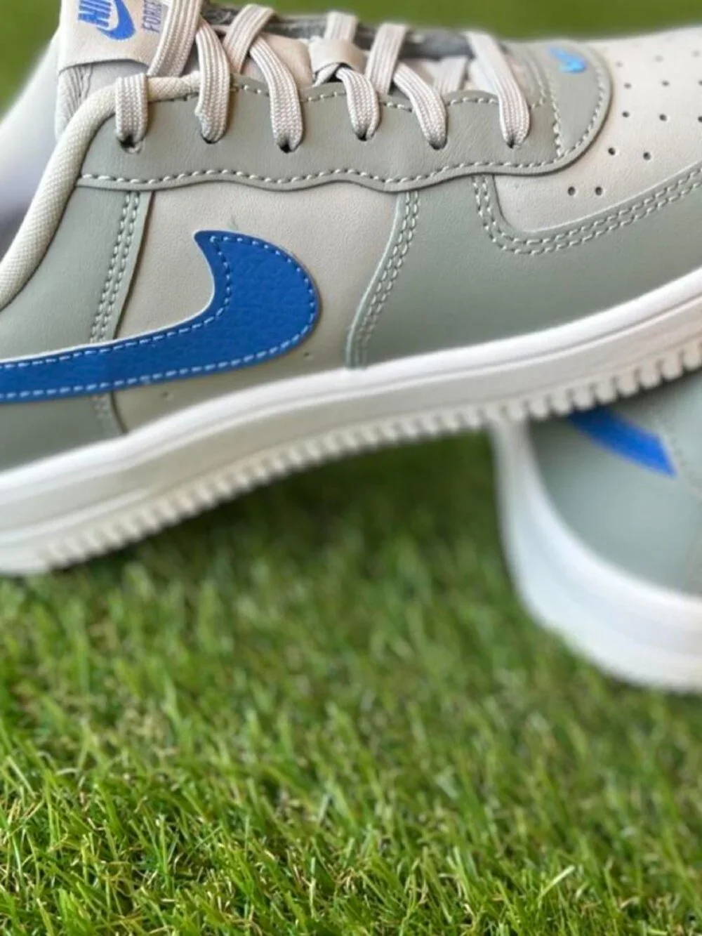 👟 Nike Air Force 1 Low (GS) “Photon Dust/Game Royal” | Youth Size 3Y | Brand Ne
